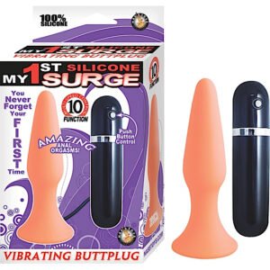 MY 1ST SILICONE SURGE VIBRATING BUTTPLUG - FLESH