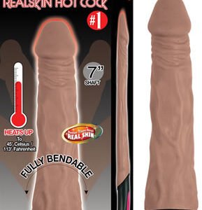 NATURAL REALSKIN HOT COCK #1-BROWN