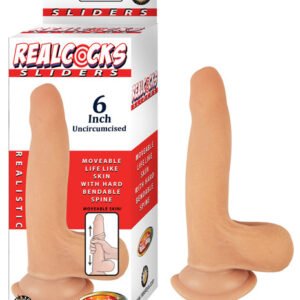 REALCOCKS SLIDERS 6" UNCIRCUMSIZED-FLESH