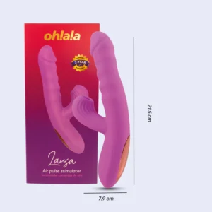 Vibrador Ohlala con doble estimulación, succión clitorial y movimiento vertical