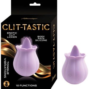 Estimulador de clítoris con forma de rosa Nasstoys Clit-Tastic, color rosa