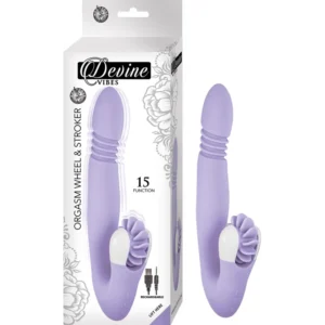 DEVINE VIBES ORGASM WHEEL AND STROKER-LAVENDER