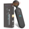 Vibrador masajeador de clítoris Ares tipo Hitachi, color rosa con calefacción y eje flexible