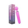 Vibrador Úrsula en color rosa, diseño tipo Hitachi con doble motor y 10 modos de vibración