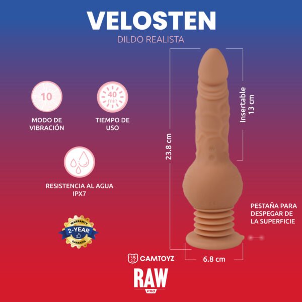 Dildo Realista Velosten RAW Pro - Image 4