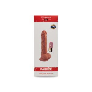 Vibrador Realista Parker con cabeza esculpida, venas detalladas y control remoto