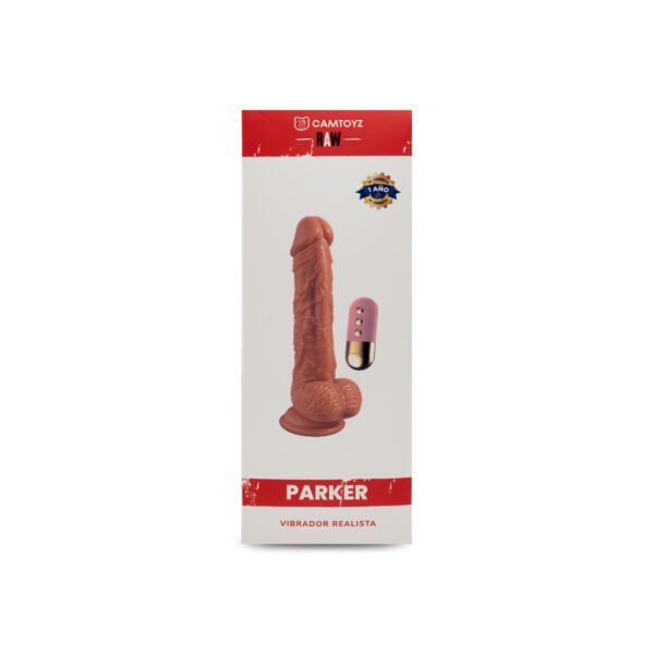 Vibrador Realista Parker con cabeza esculpida, venas detalladas y control remoto