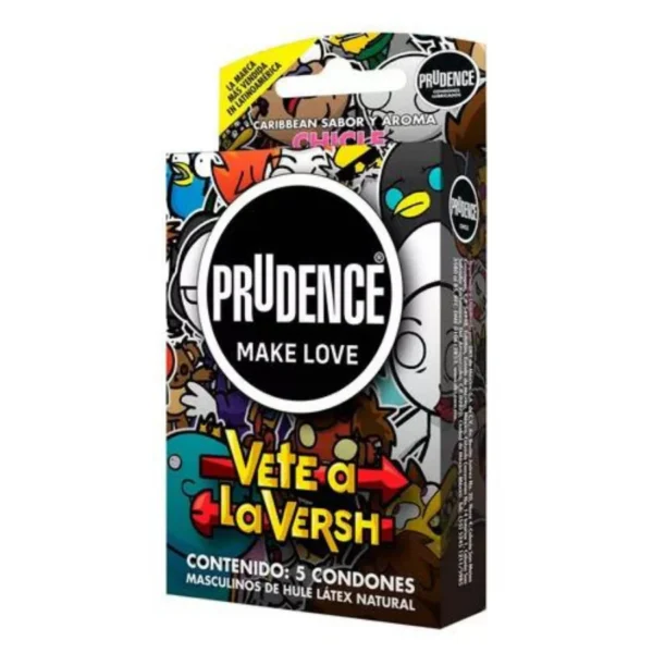 Condones Prudence Vete a La Versh Sabor y Color Chicle - Image 5