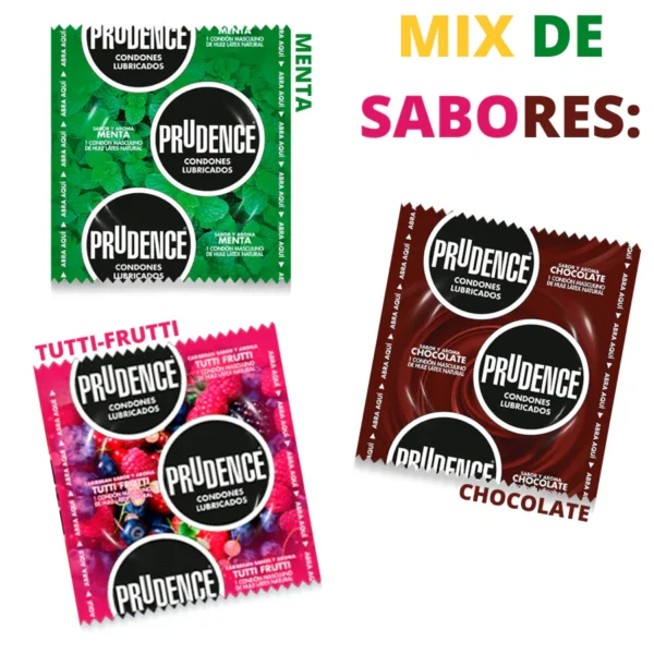 Condones Prudence Sabores y Colores - Image 2