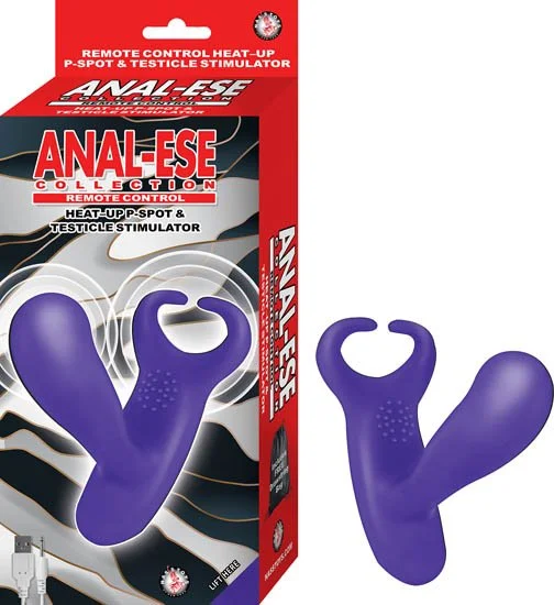 ANAL ESE COLLECTION REMOTE CONTROL HEAT-UP P-SPOT & TESTICLE STIMULATOR-PURPLE