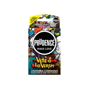Condones Prudence Vete a La Versh Sabor y Color Chicle