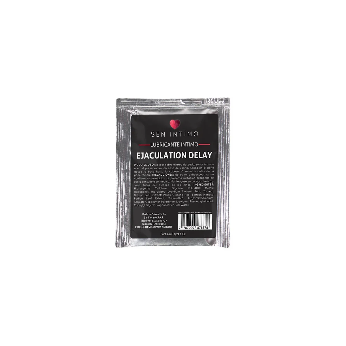 Retardante Intimo Ejaculation Delay Sachet x 7 ml