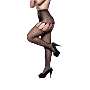 Medias de Malla Portaligas Brillantes y Strass | Hot Rio