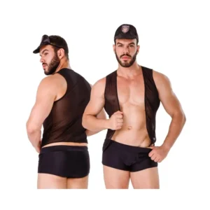 Disfraz Policía Sexy Hombre Hot Rio - Lencería Masculina 3 Piezas