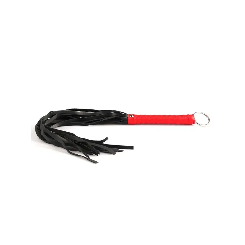 Set BDSM 7 Piezas Fetiche Mania - Cuero Sintético Negro/Rojo - Image 3