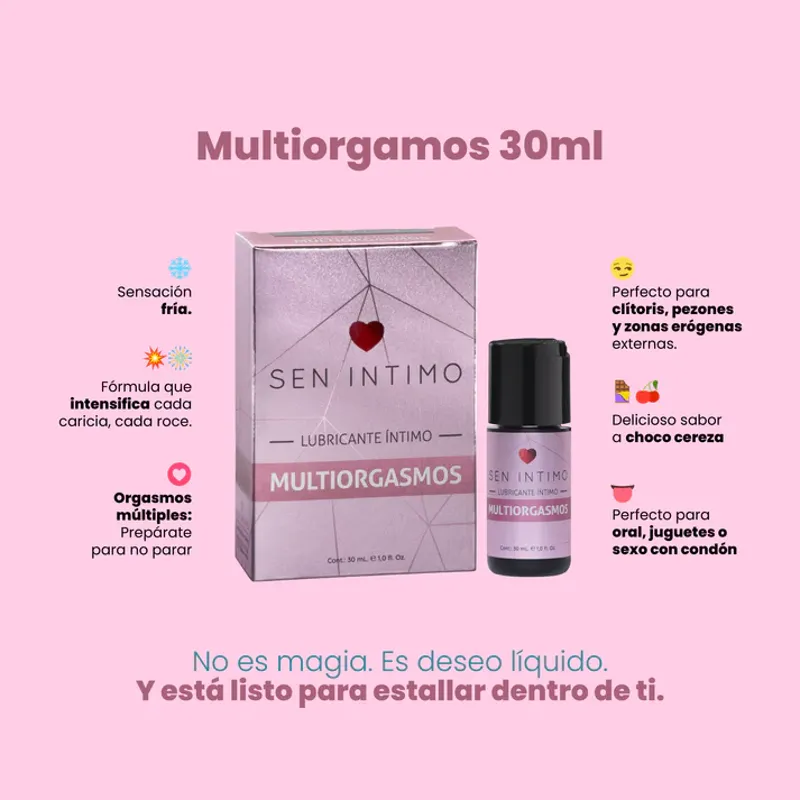 Lubricante Multiorgasmos Sen Íntimo - Estimulante 30ml - Image 3