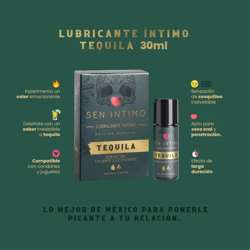 Lubricante de Tequila Efecto Calor y Cosquilleo - 30ml - Image 3