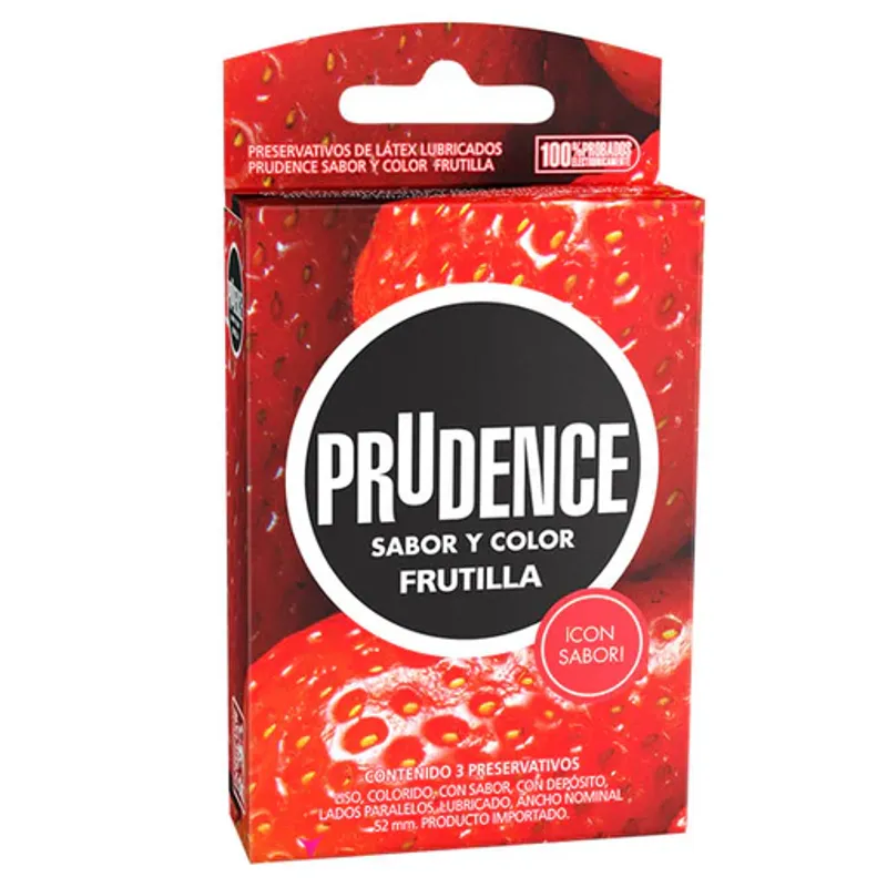 Condón Prudence Sabor Frutilla - Placer Dulce y Seguro