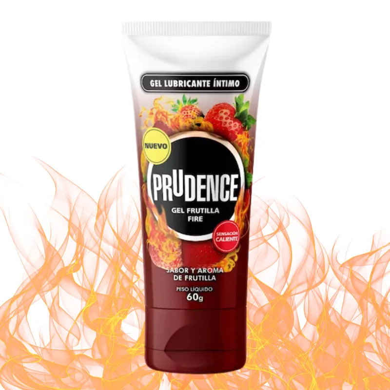 Lubricante Prudence Frutilla Fire - Efecto Calor y Sabor
