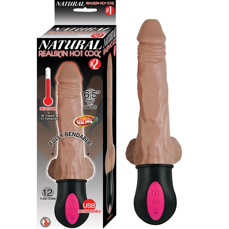 Vibrador Realista Térmico Natural RealSkin - Placer Cálido