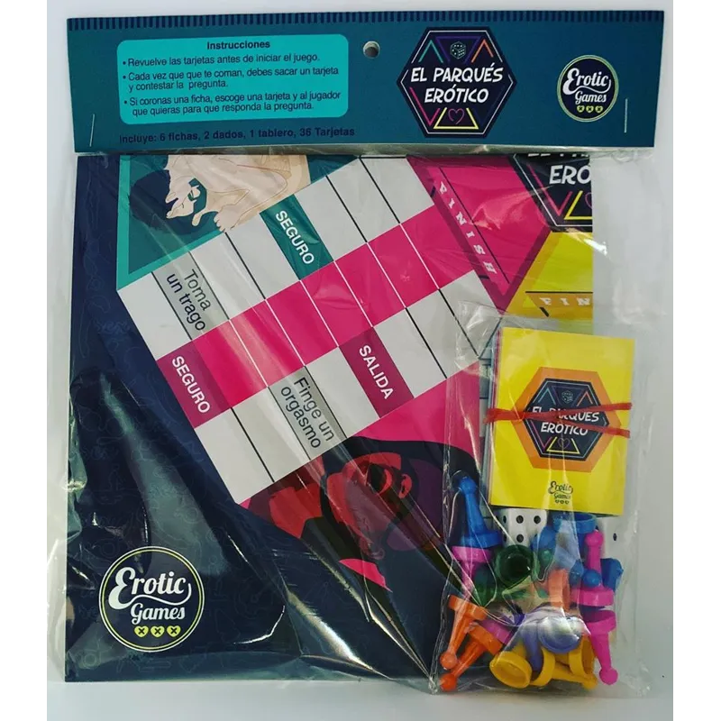 Juego de Mesa Parqués Erótico - Diversión y Retos Hot