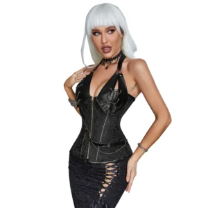 Corset Moldeador Punk con 14 Varillas de Acero