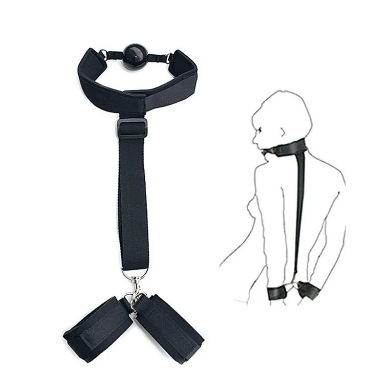 Set Bondage Ajustable con Mordaza y Esposas - OhYeah