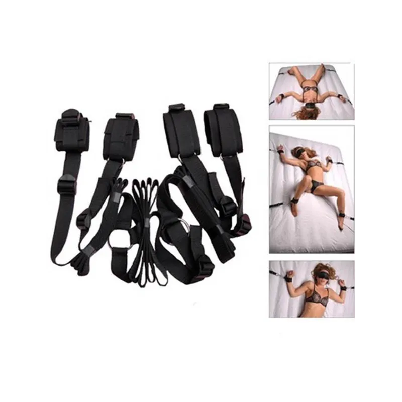 Kit de Bondaje para Cama Ajustable BDSM - Sujeción Erótica