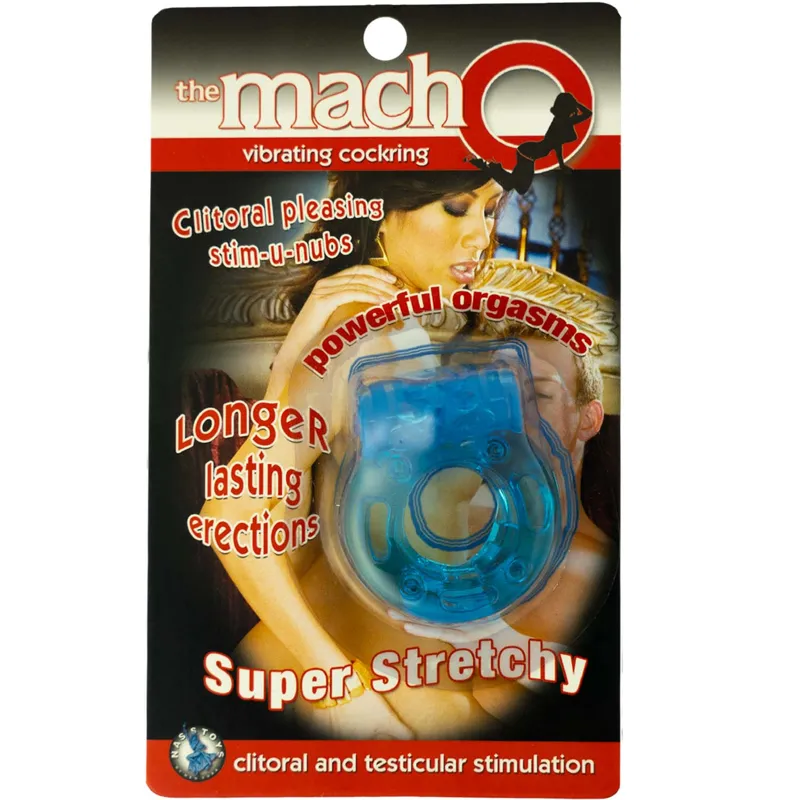 Anillo Vibrador Macho Azul - Erecciones Prolongadas