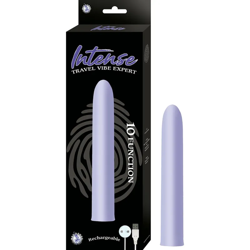 Vibrador de Viaje Ergonómico Lavanda - 10 Modos de Placer