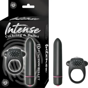 Anillo Vibrador con Bala de 10 Velocidades - Placer Intenso