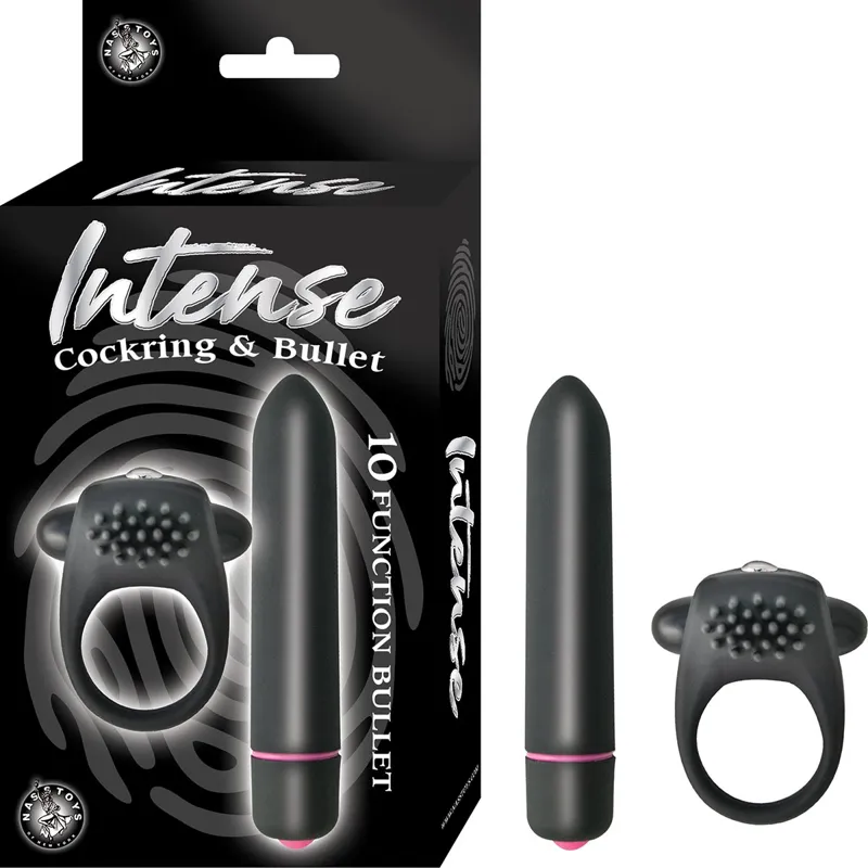 Anillo Vibrador con Bala de 10 Velocidades - Placer Intenso