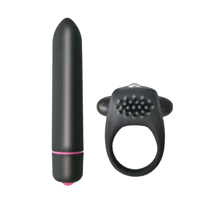 Anillo Vibrador con Bala de 10 Velocidades - Placer Intenso - Image 2