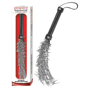 Látigo de Cadena con Púas Nasstoys - Fetiche y Dominación