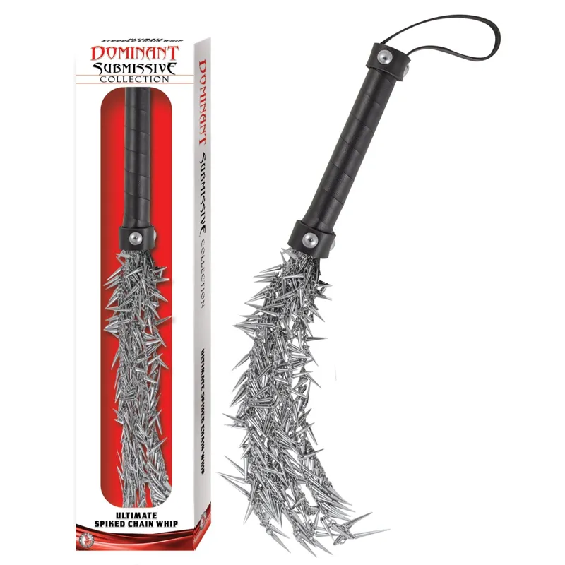 Látigo de Cadena con Púas Nasstoys - Fetiche y Dominación