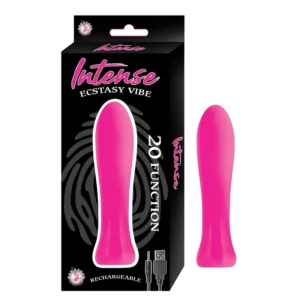 Mini Vibrador Intense Ecstasy Rosa - 20 Funciones de Placer