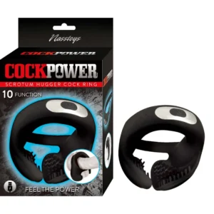 Anillo Vibrador CockPower con Soporte de Escroto - Silicona