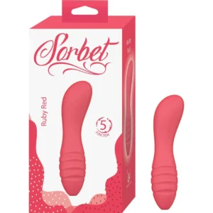 Vibrador Sorbet Ruby Red Silicona Ergonómica - Recargable